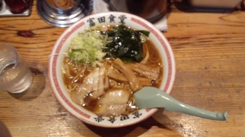 「味玉中華そば（中）」@松戸中華そば 富田食堂の写真