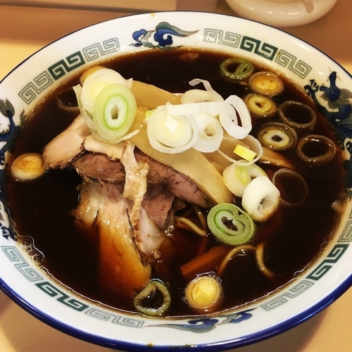 「富山ブラックラーメン(並)+ライス」@喜八の写真