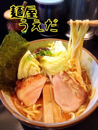 「特濃豚骨魚介 ハード￥750」@麺家 うえだの写真