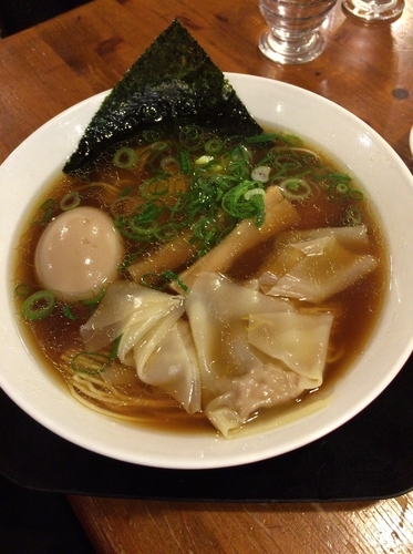 「味玉そば ¥780 & わんたん ¥100 税別」@麺や食堂 本店の写真