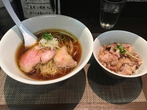 「中華蕎麦＋肉飯」@神保町黒須の写真