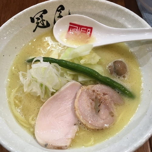 「鶏白湯らぁめん」@らぁめん冠尾 恵比寿西店の写真