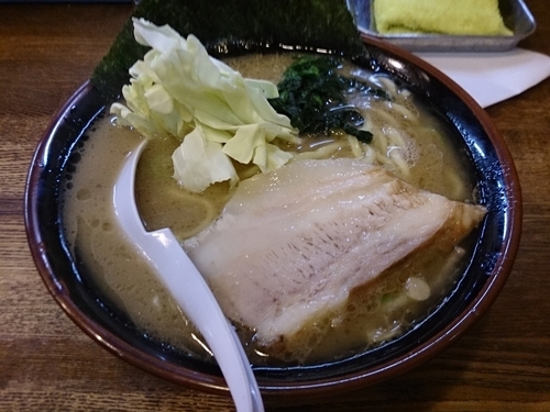 「いつもの豚骨醤油 朝ラー」@らあめん 寸八 総本店の写真