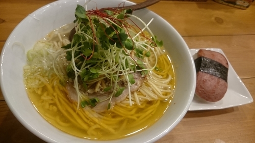 「塩スパムセット、大盛り」@麺屋 Hulu-luの写真