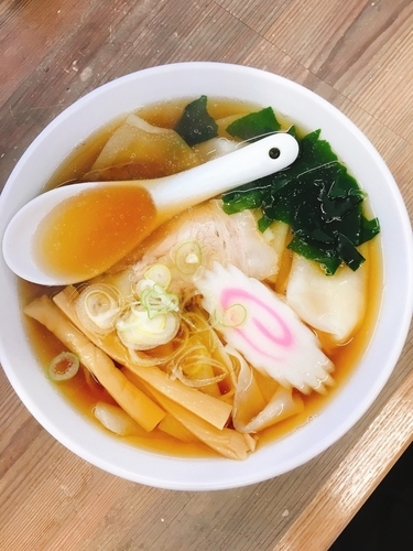 「ひもかわらあめん」@手打ちらぁめん 足利麺 太田・尾島店の写真