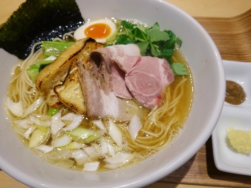 「塩そば　白　　950円」@銀座 風見の写真