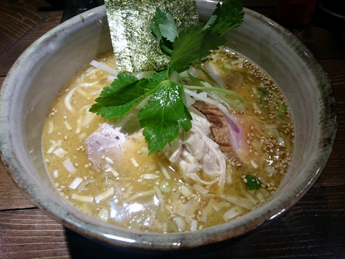 「鴨の濃い出汁そば」@神田とりそば なな蓮の写真