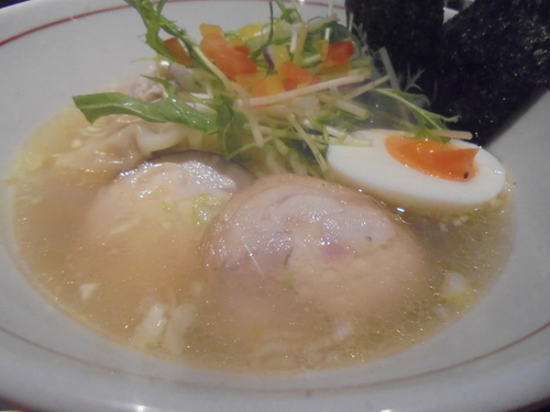 「あっさり鶏塩スペシャル　１０００円」@鷄そば処 かしわの写真