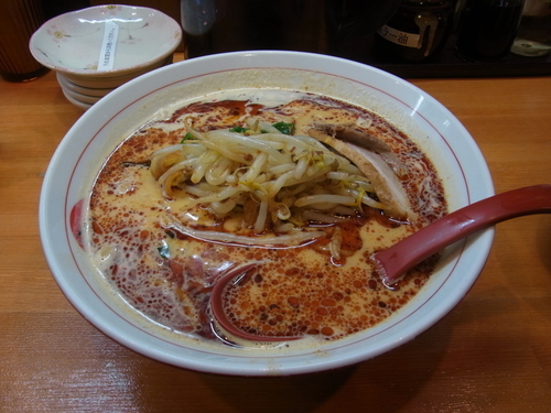「ボウボウラーメン 赤 3辛 850円」@ボウボウラーメンたかやまの写真