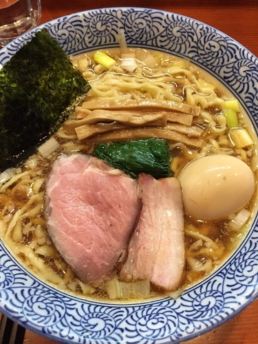 「味玉手もみ中華そば（醤油・太麺・中盛）」@麺処 ほん田の写真