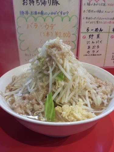 「小ラーメン(からめ以外全まし)」@麺屋 桐龍の写真