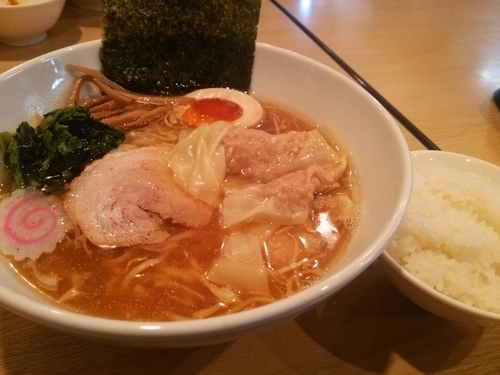 「ワンタン麺(５入り)」@らーめん将貴の写真