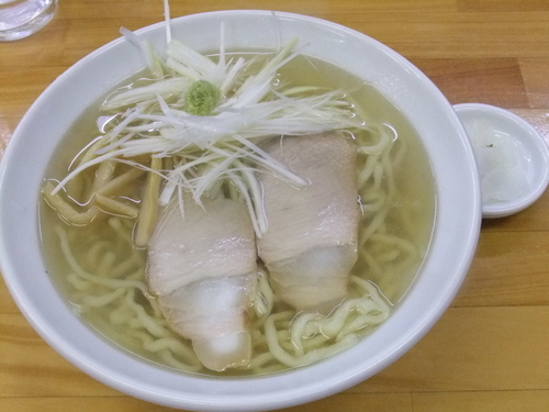 「山葵潮そば（750円）」@活力再生麺屋 あじ庵食堂の写真