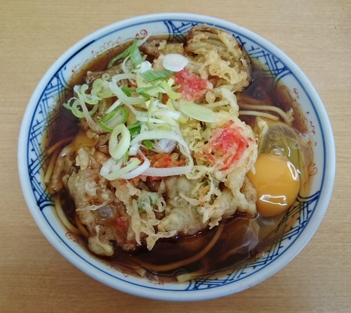 「天玉そば 390円」@立喰生そば 長寿庵の写真