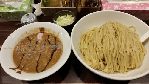 「濃厚つけ麺 特盛り  ニンニク ねぎ」@銀座 朧月 目黒処の写真