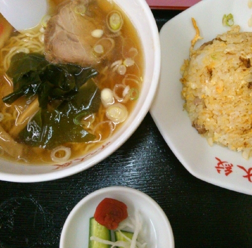 「しなそば(Ｂセット)」@大紋の写真