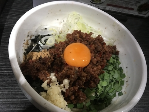 「台湾まぜそば（小）800円」@らーめんまぜそば あらし 錦本店の写真