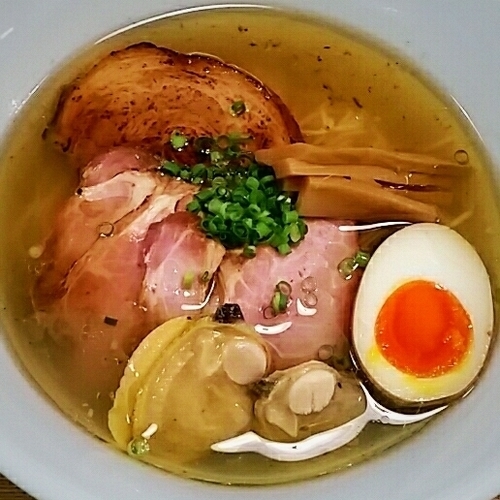 「【限定】貝出汁キノコver.　８５０円他」@青山清湯そば 青ノ樹の写真