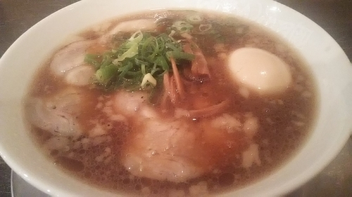 「限定尾道ラーメン➕味たま」@らあめん花月 嵐 千ヶ瀬店の写真