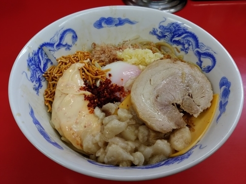 「まぜそば（全増し）」@ジャンクガレッジ 北浦和店の写真