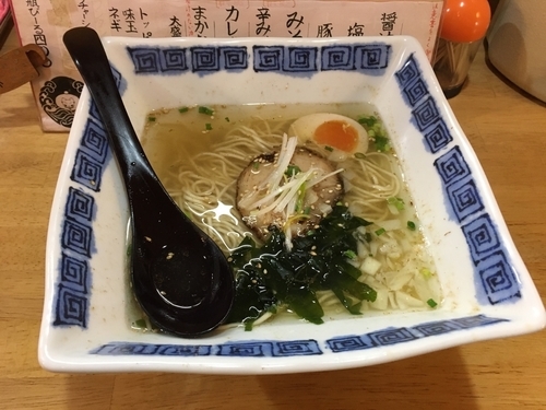 「塩ラーメン   500円」@きのえやの写真
