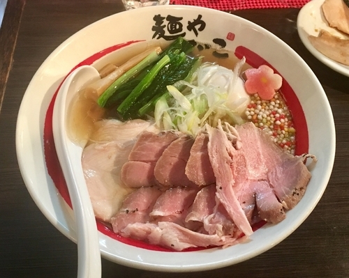「特製白貝とかえりいりこのそば【限定】 1300円」@麺や でこの写真