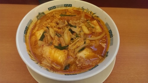 「チゲ味噌、大盛」@日高屋 読売ランド前駅南口店の写真