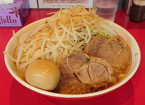 「味玉ラーメン(野菜チョイ増し)」@ラーメン蘭の写真