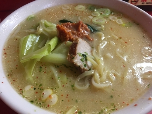 「赤湯からみそラーメン800円」@龍上海 山形店の写真