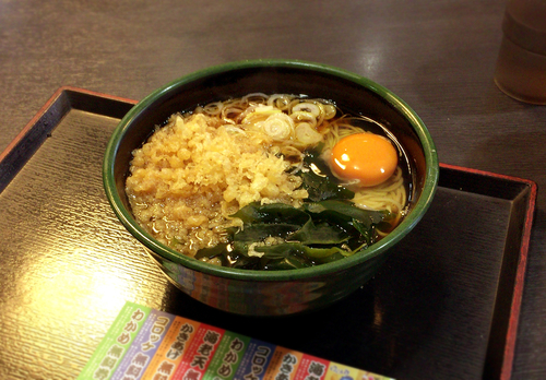 「朝そば・たまご(330円)」@ゆで太郎 本所吾妻橋店の写真