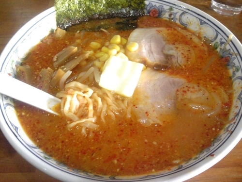 「激辛稲妻ラーメン￥800」@えびすラーメンの写真