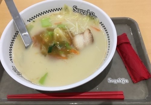 「あんかけ温野菜ラーメン」@スガキヤ イオンタウン湖南店の写真