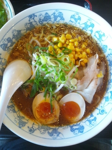 「みそラーメン（味玉トッピング）」@麺屋 壱力 小牧店の写真