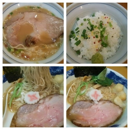 「【限定】真鯛のあら炊きそば＋大盛り＋小ライス」@麺屋 扇 SENの写真