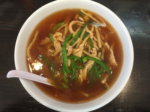 「肉絲麺(815円)+手作りジャンボ餃子(399円)」@南京亭 相模原橋本店の写真