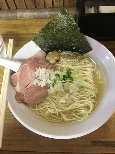 「正月限定ラーメン(地鶏､貝､蟹スープ)(500¥)」@へべれ家の写真