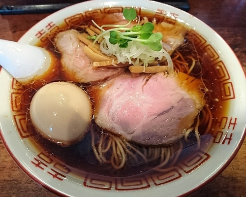 「味玉中華そば」@中華そば しば田の写真