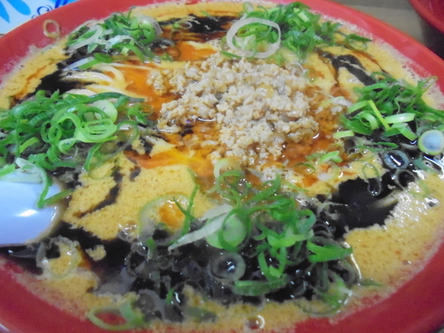 「【限定】黒濃厚担々麺　８５０円」@熱血らーめん in Yokohamaの写真