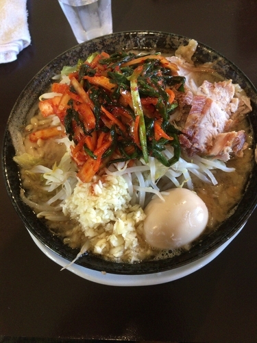 「めんじろ（ノーマル）＋ニラキムチ」@めんじろの写真