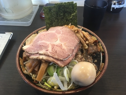 「スペシャルDXまぜそば＋味玉（CP券）」@麺屋祥元の写真