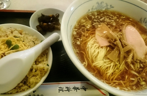 「A定食ラーメン+半炒飯」@中華料理 大勝軒の写真