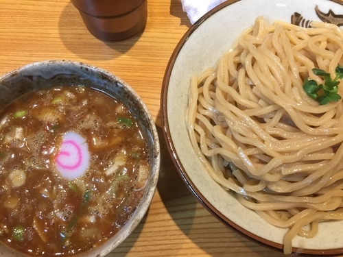 「辛つけ麺 大盛り」@つけめん 麺吉の写真