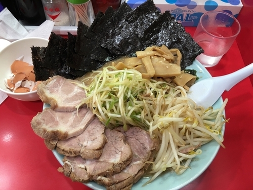 「ネギチャーシュー ネギw 海苔 卵」@かいざん 西船橋店の写真