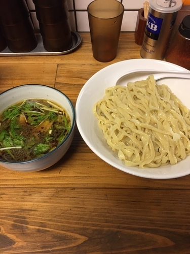 「醤油つけ麺」@くじら食堂の写真