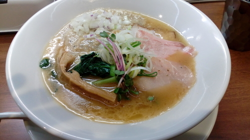 「鶏・蜊そば（900円）」@usaco noodlesの写真