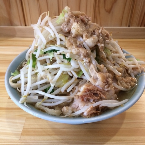 「小ラーメン豚野菜アブラカラメ増し」@ラーメン寿々㐂の写真