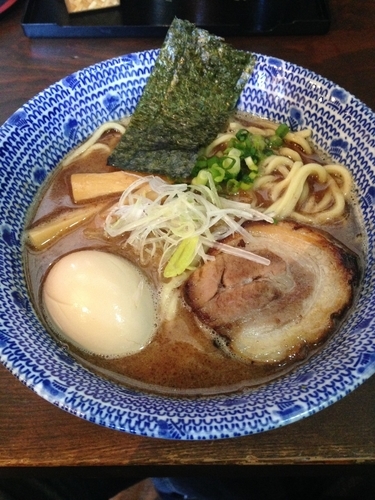 「節そば  味玉(ラーパス)」@麺屋たつみ 喜心 秩父店の写真