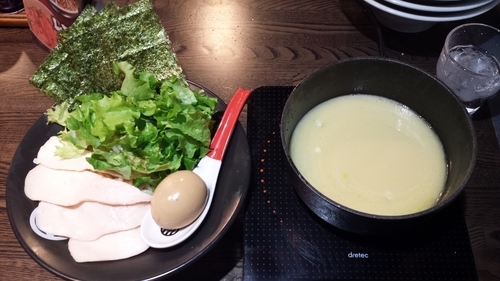 「濃厚鶏白湯つけ麺(塩)900円味玉サービス+ラーパス海苔」@麺屋 時茂 西川口店の写真