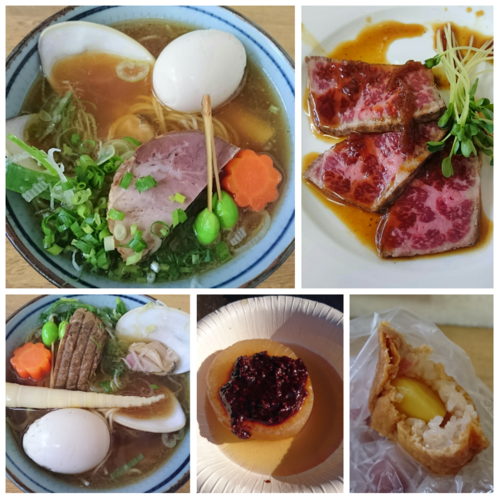 「【新年限定】丸地鶏黄金＋顎＋小鯖＋蛤 ＆和牛叩き小皿」@MENYA 食い味の道有楽の写真