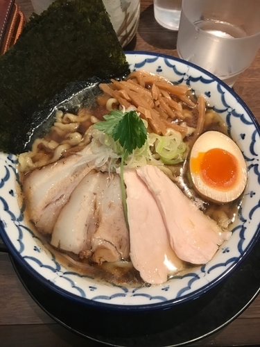 「比内地鶏の煮干らぁーめん➕大盛」@千葉房総 麺のマルタイの写真